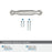 Coble Zinc Polished Nickel Cabinet Pull 17