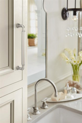 Coble Zinc Polished Nickel Cabinet Pull 28