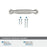 Collet Zinc Polished Nickel Cabinet Pull 17