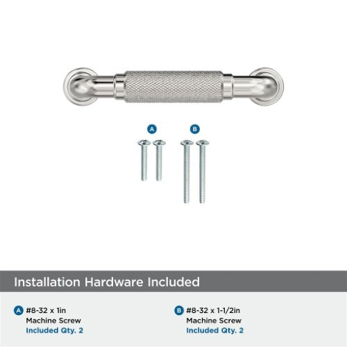 Collet Zinc Polished Nickel Cabinet Pull 17