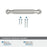 Collet Zinc Polished Nickel Cabinet Pull 18