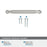 Collet Zinc Polished Nickel Cabinet Pull 19