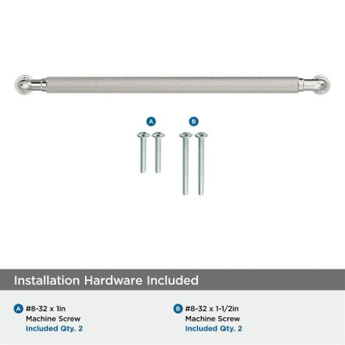 Collet Zinc Polished Nickel Cabinet Pull 22