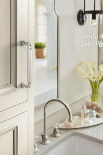 Cowrie Zinc Polished Nickel Cabinet Pull 27
