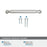 Cowrie Zinc Polished Nickel Cabinet Pull 19