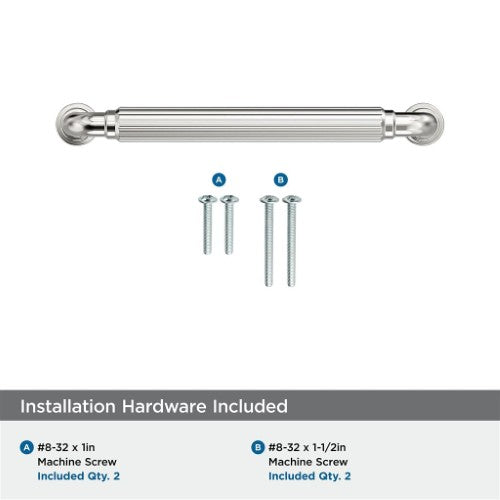 Cowrie Zinc Polished Nickel Cabinet Pull 19