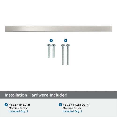 Cyprus Zinc Polished Nickel Cabinet Pull 19