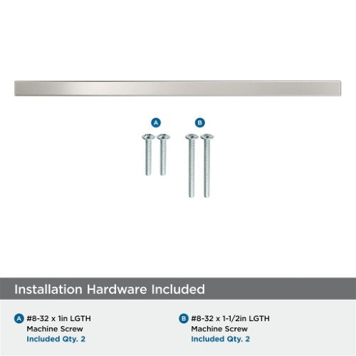 Cyprus Zinc Polished Nickel Cabinet Pull 20
