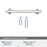 Davenport Zinc Polished Nickel Cabinet Pull 22