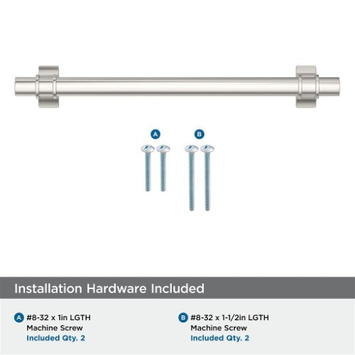 Davenport Zinc Polished Nickel Cabinet Pull 23