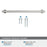 Davenport Zinc Polished Nickel Cabinet Pull 18