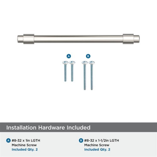 Destine Zinc Polished Nickel Cabinet Pull 19