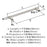 Destine Zinc Polished Nickel Cabinet Pull 12