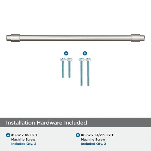 Destine Zinc Polished Nickel Cabinet Pull 21