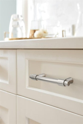 Destine Zinc Polished Nickel Cabinet Pull 25