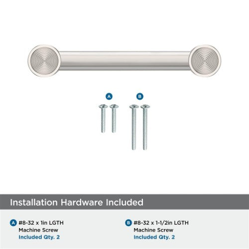 Dupont Circle Zinc Polished Nickel Cabinet Pull 21
