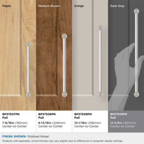 Dupont Circle Zinc Polished Nickel Cabinet Pull 26