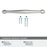 Enlivity Zinc Polished Nickel Cabinet Pull 23