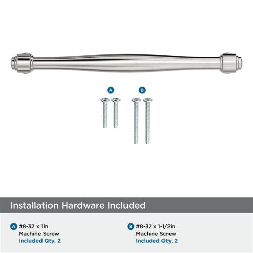 Enlivity Zinc Polished Nickel Cabinet Pull 23