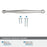 Enlivity Zinc Polished Nickel Cabinet Pull 24