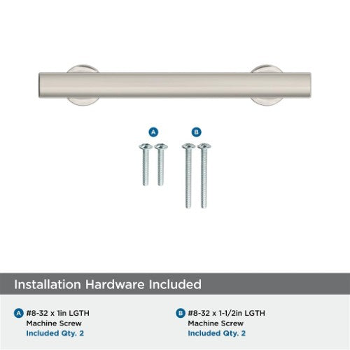 Everett Zinc Polished Nickel Cabinet Pull 16