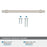 Everett Zinc Polished Nickel Cabinet Pull 19
