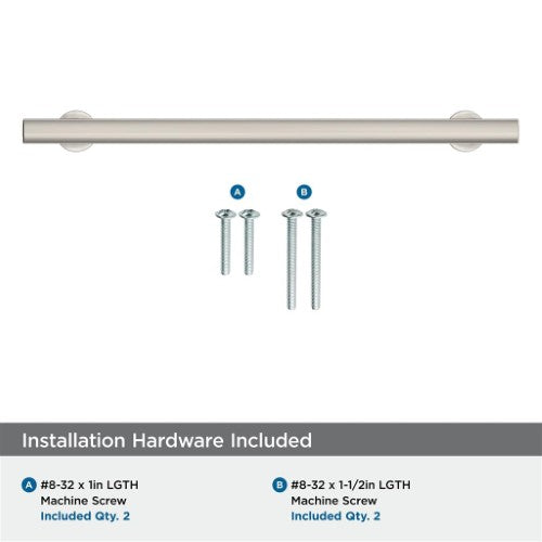 Everett Zinc Polished Nickel Cabinet Pull 19