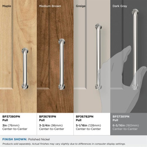Factor Zinc Polished Nickel Cabinet Pull 29