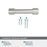 Faircrest Zinc & Steel Polished Nickel Cabinet Pull 19