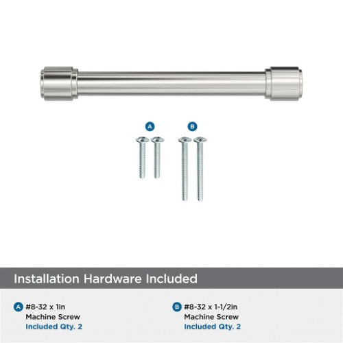 Faircrest Zinc & Steel Polished Nickel Cabinet Pull 21
