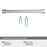 Faircrest Zinc & Steel Polished Nickel Cabinet Pull 23