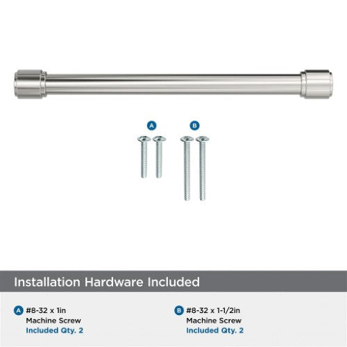 Faircrest Zinc & Steel Polished Nickel Cabinet Pull 23