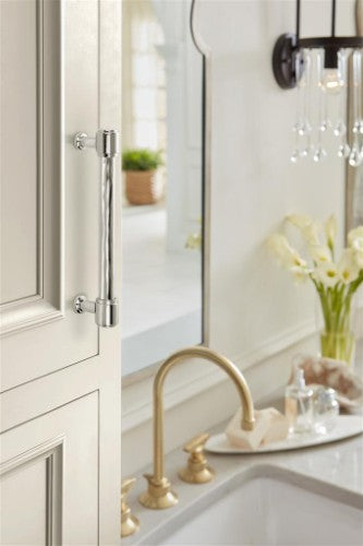 Fairfax Zinc Polished Nickel Cabinet Pull 31