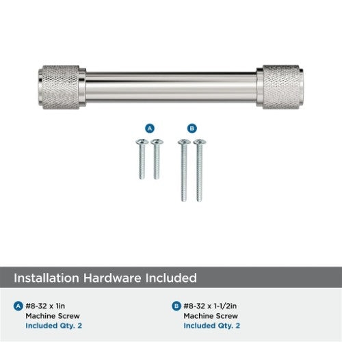 Faraday Zinc Polished Nickel Cabinet Pull 20
