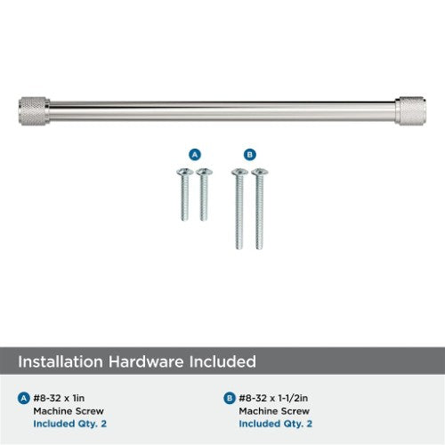 Faraday Zinc Polished Nickel Cabinet Pull 17