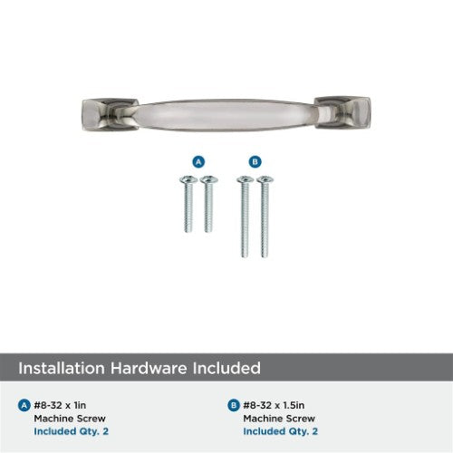 Highland Ridge Zinc Polished Nickel Cabinet Pull 19