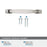 Highland Ridge Zinc Polished Nickel Cabinet Pull 36