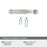Kane Zinc Polished Nickel Cabinet Pull 22
