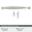 Kane Zinc Polished Nickel Cabinet Pull 19