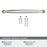Kane Zinc Polished Nickel Cabinet Pull 24