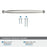 Kane Zinc Polished Nickel Cabinet Pull 20