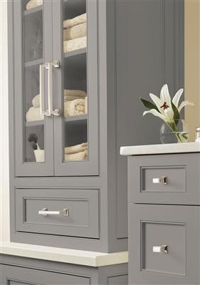 Mulholland Zinc Polished Nickel Cabinet Pull 18