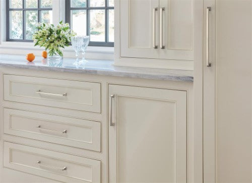 Mulholland Zinc Polished Nickel Cabinet Pull 25