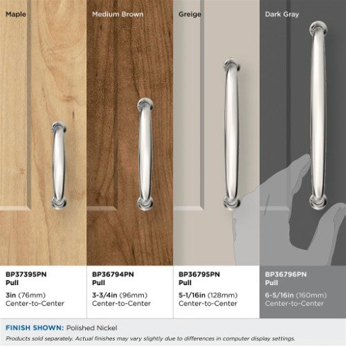 Renown Zinc Polished Nickel Cabinet Pull 22