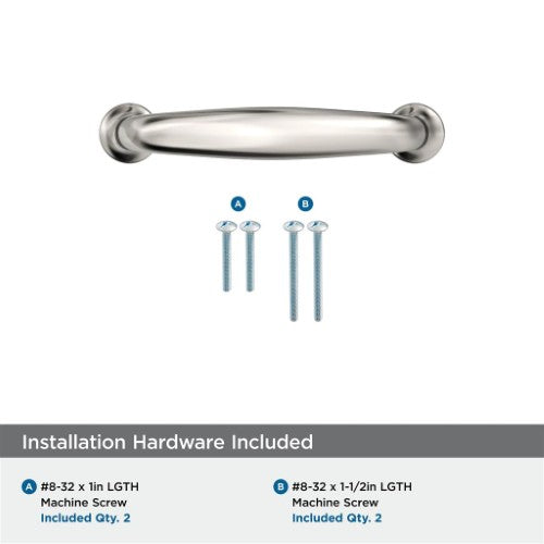 Renown Zinc Polished Nickel Cabinet Pull 17