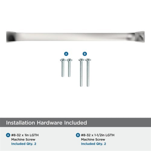 Revitalize Zinc Polished Nickel Cabinet Pull 19