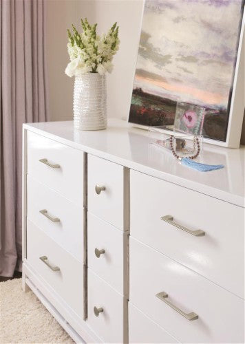 Riva Zinc Polished Nickel Cabinet Pull 19