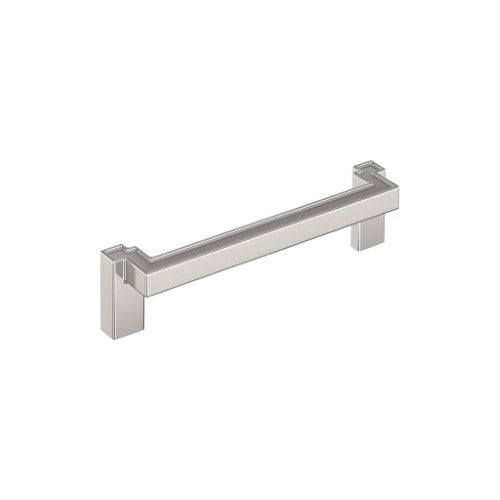 Rockhurst Zinc Polished Nickel Cabinet Pull 2