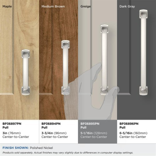 Surpass Zinc Polished Nickel Cabinet Pull 21