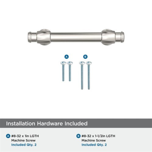 Winsome Zinc Polished Nickel Cabinet Pull 17